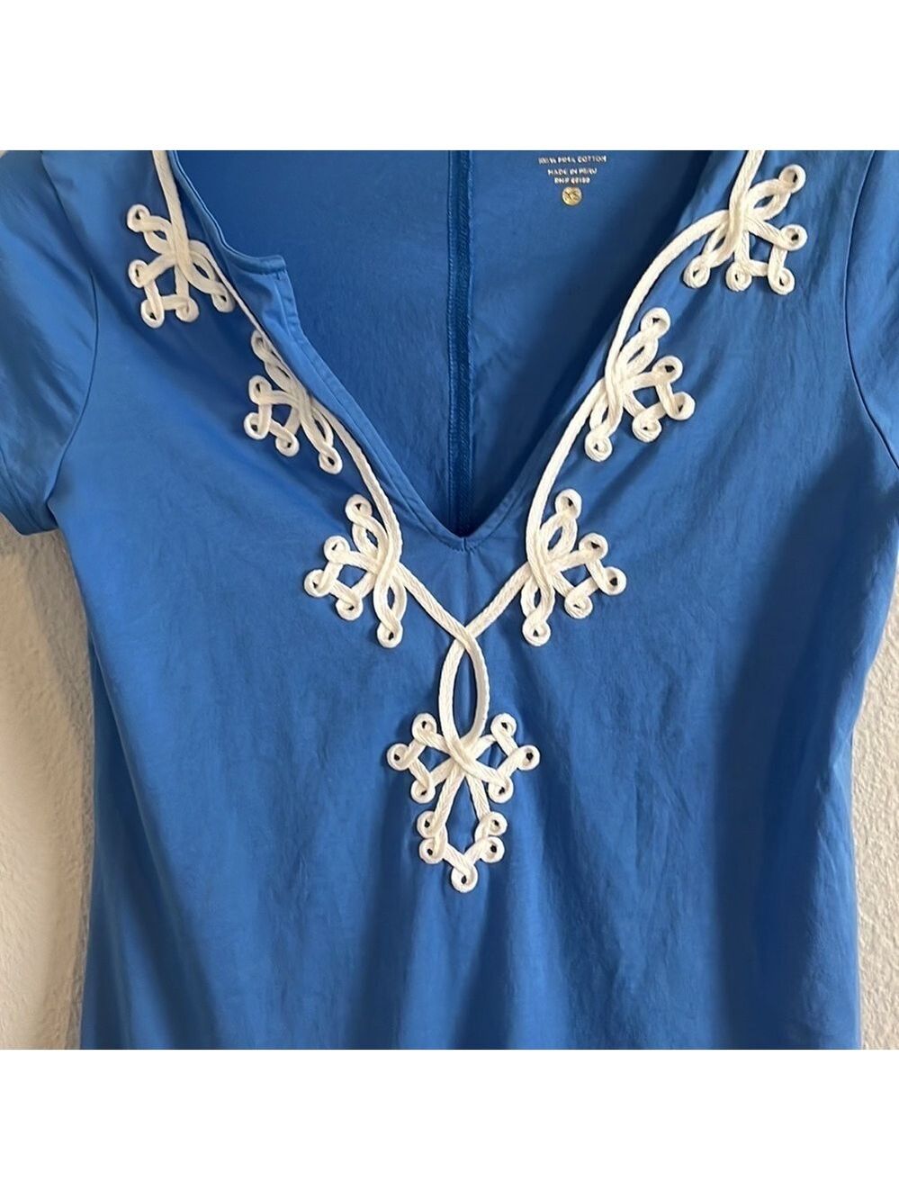 Lilly Pulitzer-Brewster Dress-Blue-size XS-EUC - Picture 5 of 11